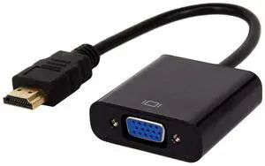 WRIARICH HDMI to VGA Adapter - 1080p - 1920 x 1080 - Black - HDMI Converter - VGA to HDMI Monitor Adapter WRIARICH HDMI to VGA Adapter - 1080p - 1920 x 1080 - Black - HDMI Converter - VGA to HDMI Monitor Adapter