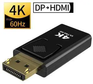 WRIARICH Display Port to HDMI Male Female Adapter Converter DisplayPort DP to HDMI 1080P Plug and Play For HDTV PC, 1-Pack WRIARICH Display Port to HDMI Male Female Adapter Converter DisplayPort DP to HDMI 1080P Plug and Play For HDTV PC, 1-Pack