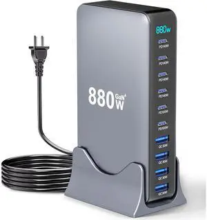 WRIARICH 880W USB C Charger Block, 10-Port USB C Fast Charging Station Hub, Desktop 10 Port USB Charging Station for Multiple Devices for MacBook Pro/Air, Laptops, Smartphones etc.. WRIARICH 880W USB C Charger Block, 10-Port USB C Fast Charging Station Hub, Desktop 10 Port USB Charging Station for Multiple Devices for MacBook Pro/Air, Laptops, Smartphones etc..