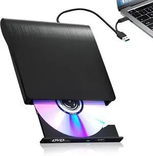 WRIARICH External CD DVD Drive for Laptops, USB 3.0 Type-C Portable CD/DVD Player & Burner for Laptop/Desktop, USB C CD/DVD Drive, Compatible with Windows, Mac, Linux, Record CD/DVD Player Burner WRIARICH External CD DVD Drive for Laptops, USB 3.0 Type-C Portable CD/DVD Player & Burner for Laptop/Desktop, USB C CD/DVD Drive, Compatible with Windows, Mac, Linux, Record CD/DVD Player Burner