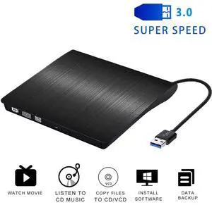 WRIARICH External CD DVD Drive, USB 3.0 Portable CD/DVD +/-RW Drive Slim DVD/CD ROM Rewriter Burner Compatible with Laptop Desktop PC Windows Linux Mac OS WRIARICH External CD DVD Drive, USB 3.0 Portable CD/DVD +/-RW Drive Slim DVD/CD ROM Rewriter Burner Compatible with Laptop Desktop PC Windows Linux Mac OS