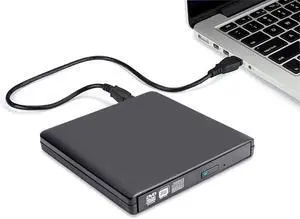 WRIARICH CD/DVD Drive, USB 2.0 Slim Protable External CD-RW Drive CD Burner DVD-R Reader Player for Laptop Notebook PC Desktop Computer, Black WRIARICH CD/DVD Drive, USB 2.0 Slim Protable External CD-RW Drive CD Burner DVD-R Reader Player for Laptop Notebook PC Desktop Computer, Black