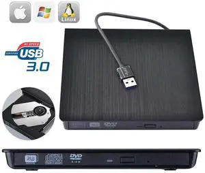 WRIARICH USB 3.0 External DVD Drive Portable External Optical Drive CD DVD RW ROM Player WRIARICH USB 3.0 External DVD Drive Portable External Optical Drive CD DVD RW ROM Player