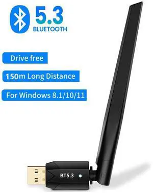 Bluetooth Adapter for PC - Long Range USB Bluetooth 5.3 Dongle (EDR & BLE) - 492FT/150M Wireless Transfer Transmitter Receive for Desktop Laptop, Plug & Play, Supports Windows 11/10/8.1/7 giyqxHw Bluetooth Adapter for PC - Long Range USB Bluetooth 5.3 Dongle (EDR & BLE) - 492FT/150M Wireless Transfer Transmitter Receive for Desktop Laptop, Plug & Play, Supports Windows 11/10/8.1/7 giyqxHw
