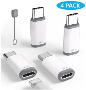 4 Pack Light-ning to USB C Adapter for iPhone 15/16/16 Pro Max/Plus, S24,Support Charging & Data Transfer, Type C Charger Connector Cable,Lightning Female to USB C Male Adapter,Not for Audio 4 Pack Light-ning to USB C Adapter for iPhone 15/16/16 Pro Max/Plus, S24,Support Charging & Data Transfer, Type C Charger Connector Cable,Lightning Female to USB C Male Adapter,Not for Audio