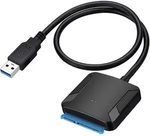 WRIARICH USB 3.0 to SATA Adapter SATA to USB Cable SATA to USB 3.0 External Converter 5Gbps High Speed Plug and Play Cable USB 3.0 to SATA III Hard Driver Adapter Compatible for 2.5/3.5 Inch HDD SSD WRIARICH USB 3.0 to SATA Adapter SATA to USB Cable SATA to USB 3.0 External Converter 5Gbps High Speed Plug and Play Cable USB 3.0 to SATA III Hard Driver Adapter Compatible for 2.5/3.5 Inch HDD SSD