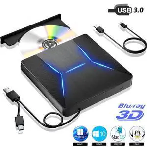 External Blu Ray Drive, Portable Blu-ray Drive USB 3.0 and Type-C BD Player Read DVD 3D Optical Bluray CD DVD Drive Compatible with MacOS, Windows XP/7/8/10/11 for Laptop, MacBook, Desktop giyqxHw External Blu Ray Drive, Portable Blu-ray Drive USB 3.0 and Type-C BD Player Read DVD 3D Optical Bluray CD DVD Drive Compatible with MacOS, Windows XP/7/8/10/11 for Laptop, MacBook, Desktop giyqxHw