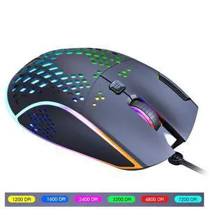 USB Wired Gaming Mouse, 7 Buttons Gaming Mice, RGB Backlight and 6 Adjustable DPI (1200/1600/2400/3200/4800/7200dpi), Ergonomic and Lightweight USB Computer Mouse with High Precision Sensor giyqxHw USB Wired Gaming Mouse, 7 Buttons Gaming Mice, RGB Backlight and 6 Adjustable DPI (1200/1600/2400/3200/4800/7200dpi), Ergonomic and Lightweight USB Computer Mouse with High Precision Sensor giyqxHw