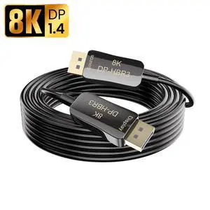 WRIARICH 8K DP1.4 Cable Optical Fiber Cables,330 feet 4K 120Hz 48Gbps HDR HDCP for HD TV Box Projector Ps3/4 Ultra High Speed Computer (In Wall) WRIARICH 8K DP1.4 Cable Optical Fiber Cables,330 feet 4K 120Hz 48Gbps HDR HDCP for HD TV Box Projector Ps3/4 Ultra High Speed Computer (In Wall)