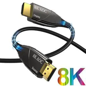 8K AOC Fiber Optic HDMI 2.1 Cable 160ft,LUOM HDMI 2.1 CL3 Rated 8K@60Hz 4K@120Hz Vision 48Gbps and eARC D-o-l-b-y Atmos - HDCP 2.2/2.3 for PS5 PS4 Xbox Nintendo Switch Roku QLED 8K Apple TV Projector 8K AOC Fiber Optic HDMI 2.1 Cable 160ft,LUOM HDMI 2.1 CL3 Rated 8K@60Hz 4K@120Hz Vision 48Gbps and eARC D-o-l-b-y Atmos - HDCP 2.2/2.3 for PS5 PS4 Xbox Nintendo Switch Roku QLED 8K Apple TV Projector