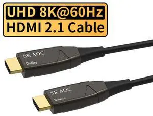 WRIARICH AOC 8K Fiber Optic HDMI 2.1 Cable 160Feet,LUOM Supports 8K@60Hz 4K@120Hz Ultra High Speed 48Gbps Dynamic HDR, eARC,ARR, Dolby Atmos, Compatible with PS5, Xbox Series X, UHD TV WRIARICH AOC 8K Fiber Optic HDMI 2.1 Cable 160Feet,LUOM Supports 8K@60Hz 4K@120Hz Ultra High Speed 48Gbps Dynamic HDR, eARC,ARR, Dolby Atmos, Compatible with PS5, Xbox Series X, UHD TV