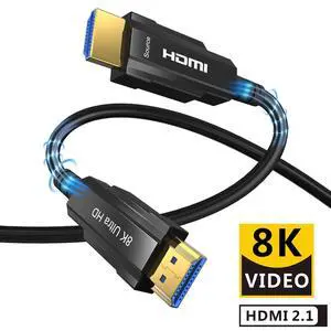 8K Fiber Optic HDMI 2.1 Cable 160ft,LUOM CL3 HDMI Fiber Optic Long cable in-Wall Rated 8K@60Hz 4K@120Hz Vision 48Gbps and eARC D-o-l-b-y Atmos - HDCP 2.2/2.3 for PS5 PS4 Xbox Nintendo Switch Roku 8K Fiber Optic HDMI 2.1 Cable 160ft,LUOM CL3 HDMI Fiber Optic Long cable in-Wall Rated 8K@60Hz 4K@120Hz Vision 48Gbps and eARC D-o-l-b-y Atmos - HDCP 2.2/2.3 for PS5 PS4 Xbox Nintendo Switch Roku