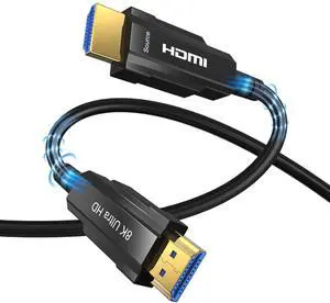 WRIARICH 8K HDMI Fiber Optic Long cable in-Wall Support 8K@60Hz 4K@120Hz Dynamic HDR 10, eARC, HDCP2.2, 4:4:4 7680x4320, 48Gbps Bandwidth Optic Fiber HDMI 2.1 Cable for PS5/PS4/8K TV50M/160FT) WRIARICH 8K HDMI Fiber Optic Long cable in-Wall Support 8K@60Hz 4K@120Hz Dynamic HDR 10, eARC, HDCP2.2, 4:4:4 7680x4320, 48Gbps Bandwidth Optic Fiber HDMI 2.1 Cable for PS5/PS4/8K TV50M/160FT)