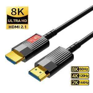 WRIARICH 8K HDMI Cable Fiber Optic HDM1 2.1 (16ft) Ultra High Speed 48Gbps, Supports 8K@60Hz, 4K@120Hz, Dynamic HDR, eARC, Compatible RTX3090, Xbox Series X, PS5, UHD SUHD TV, 164 Feet / 50M WRIARICH 8K HDMI Cable Fiber Optic HDM1 2.1 (16ft) Ultra High Speed 48Gbps, Supports 8K@60Hz, 4K@120Hz, Dynamic HDR, eARC, Compatible RTX3090, Xbox Series X, PS5, UHD SUHD TV, 164 Feet / 50M
