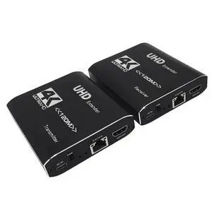 WRIARICH 393ft/120m HDMI Extender Over Cat 5e/6/7, 4K HDMI Ethernet Extender Balun Adapter with Power Supply, Support 3D, IR, HDMI1.4, HDCP1.4 , Deep Color, Compatible with DVD, Fire Stick, PS4, HDTV WRIARICH 393ft/120m HDMI Extender Over Cat 5e/6/7, 4K HDMI Ethernet Extender Balun Adapter with Power Supply, Support 3D, IR, HDMI1.4, HDCP1.4 , Deep Color, Compatible with DVD, Fire Stick, PS4, HDTV