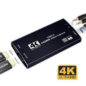 WRIARICH 4K@60hz HDMI Video Capture Card 1080p 60fps Board Game Capture Card USB 3.0 Recorder Box Device Support HDR, EDID, HDCP2.2 for Live Streaming Video Recording HDMI Loop Out WRIARICH 4K@60hz HDMI Video Capture Card 1080p 60fps Board Game Capture Card USB 3.0 Recorder Box Device Support HDR, EDID, HDCP2.2 for Live Streaming Video Recording HDMI Loop Out