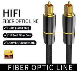 WRIARICH Digital Optical Audio Cable,LUOM Fiber Optic Cable(65ft,Black), Gold-Plated Toslink Optical Cable, Spdif Cable Compatible with Sound Bar, TV, PS4, Xbox, Samsung, Vizio, Bose & More WRIARICH Digital Optical Audio Cable,LUOM Fiber Optic Cable(65ft,Black), Gold-Plated Toslink Optical Cable, Spdif Cable Compatible with Sound Bar, TV, PS4, Xbox, Samsung, Vizio, Bose & More