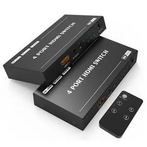 WRIARICH HDMI 2.1 Directional 4in 1out Switch with Remote Control 8K 60Hz 4K 120Hz Switcher Adapter 4 in 1 Out Converter Splitte For PC TV PS4 Xbox PS5 Projectors WRIARICH HDMI 2.1 Directional 4in 1out Switch with Remote Control 8K 60Hz 4K 120Hz Switcher Adapter 4 in 1 Out Converter Splitte For PC TV PS4 Xbox PS5 Projectors