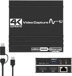 WRIARICH 4K60 Capture Card USB 3.0/USB-C,LUOM HDMI Video Capture Card to USB with Microphone & HDMI Loop-Out, Capture Card 1080p 60fps for Streaming, Compatible with Nintendo Switch/Game Console/Phone WRIARICH 4K60 Capture Card USB 3.0/USB-C,LUOM HDMI Video Capture Card to USB with Microphone & HDMI Loop-Out, Capture Card 1080p 60fps for Streaming, Compatible with Nintendo Switch/Game Console/Phone