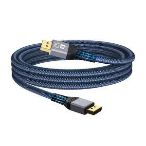 WRIARICH 8K@60Hz DisplayPort to DisplayPort 1.4 Cable (DP to DP Cable, Display Port Cable) 33 Feet - 8K@60Hz 4K@120Hz 165Hz 144Hz Monitor Support for Gaming Monitor, Graphics Card, TV, PC, Laptop WRIARICH 8K@60Hz DisplayPort to DisplayPort 1.4 Cable (DP to DP Cable, Display Port Cable) 33 Feet - 8K@60Hz 4K@120Hz 165Hz 144Hz Monitor Support for Gaming Monitor, Graphics Card, TV, PC, Laptop