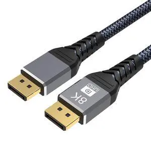 WRIARICH DisplayPort to DP 8K 60Hz 33 Feet Cable, DisplayPort to Display Port Male to Male Cable Gold-Plated Cord (8K@60Hz 4K@120Hz 165Hz 144Hz GSync/FreeSync) Compatible with Dell, HP, ASUS WRIARICH DisplayPort to DP 8K 60Hz 33 Feet Cable, DisplayPort to Display Port Male to Male Cable Gold-Plated Cord (8K@60Hz 4K@120Hz 165Hz 144Hz GSync/FreeSync) Compatible with Dell, HP, ASUS