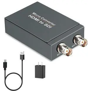 WRIARICH 1080P HDMI to 3G-SDI Mini Converter, Convenient for Users with The Micro SDI and HDMI Connectors, Pocket Size and Easy to Mount, Universal USB Power Solution Design WRIARICH 1080P HDMI to 3G-SDI Mini Converter, Convenient for Users with The Micro SDI and HDMI Connectors, Pocket Size and Easy to Mount, Universal USB Power Solution Design