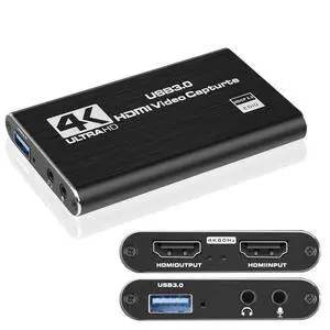 WRIARICH 4K USB3.0 HDMI capture card Video game live broadcast USB3.0 capture card HDMI capture with Micr & HDMI Loop-Out, Support EDIC HDCP 2.2 Work with PS4/PC/OBS/DSLR/Camera WRIARICH 4K USB3.0 HDMI capture card Video game live broadcast USB3.0 capture card HDMI capture with Micr & HDMI Loop-Out, Support EDIC HDCP 2.2 Work with PS4/PC/OBS/DSLR/Camera