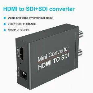 WRIARICH HDMI to SDI Converter with Audio Embedder 3G/HD/SD-SDI Auto Format Detection, Stereo Audio Embedder, Support SDI/HD-SDI/3G-SDI for SDI Monitor HDTV WRIARICH HDMI to SDI Converter with Audio Embedder 3G/HD/SD-SDI Auto Format Detection, Stereo Audio Embedder, Support SDI/HD-SDI/3G-SDI for SDI Monitor HDTV