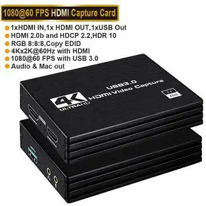4K Video Capture Card for Streaming, Gaming Capture Card Nintendo Switch, HDMI Capture Card , HDMI to USB/Type-C Switch Game Capture Card 1080P 60FPS Recording Live Streaming Work PS4/PS5/OBS/PC 4K Video Capture Card for Streaming, Gaming Capture Card Nintendo Switch, HDMI Capture Card , HDMI to USB/Type-C Switch Game Capture Card 1080P 60FPS Recording Live Streaming Work PS4/PS5/OBS/PC