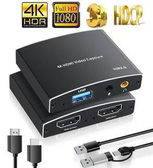 WRIARICH USB3.0/USB-C Video Capture Card,LUOM 4K60 HDMI Capture Card,Game Capture Card for Live Streaming/Video Recording/Screen Sharing/Game Playing, Recording Work with PC/PS4/XBOX/Switch/DSLR/OBS WRIARICH USB3.0/USB-C Video Capture Card,LUOM 4K60 HDMI Capture Card,Game Capture Card for Live Streaming/Video Recording/Screen Sharing/Game Playing, Recording Work with PC/PS4/XBOX/Switch/DSLR/OBS