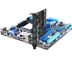 WRIARICH 5Port USB 3.2 PCIE Expansion Card, 10Gbps High Speed Transmission Stable Power USB 3.2 Front Expansion Card, 5 External USB3.2 Ports (2X USB C - 3X USB A) WRIARICH 5Port USB 3.2 PCIE Expansion Card, 10Gbps High Speed Transmission Stable Power USB 3.2 Front Expansion Card, 5 External USB3.2 Ports (2X USB C - 3X USB A)
