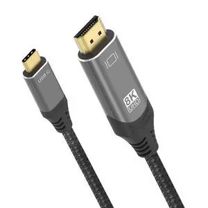 WRIARICH USB Type C to HDMI 2.1 Cable, 10FT/3M, 8K@30Hz, 4K@144Hz, HDR, HBR3, DSC, HDCP 2.2, Works with Chromebook Certified, Compatible with MacBook, iPad Pro and Other USB C Devices WRIARICH USB Type C to HDMI 2.1 Cable, 10FT/3M, 8K@30Hz, 4K@144Hz, HDR, HBR3, DSC, HDCP 2.2, Works with Chromebook Certified, Compatible with MacBook, iPad Pro and Other USB C Devices