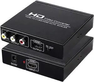 WRIARICH 4K HDMI To AV HDMI Converter, HDMI to HDMI+3RCA Adapter, HDMI to AV 3RCA CVBs Composite Video Audio Converter Adapter for HD TV and Older TV WRIARICH 4K HDMI To AV HDMI Converter, HDMI to HDMI+3RCA Adapter, HDMI to AV 3RCA CVBs Composite Video Audio Converter Adapter for HD TV and Older TV