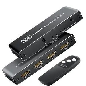WRIARICH HDMI 2.1 Switch 4K 120Hz, HDMI Switcher 3 in 1 Out with IR Remote, 3 Port 8K 60Hz Auto HDMI Selector Slim Hub 48Gbps, Compatible with Xbox Series X, PS4 Pro, PS5, UHD TV, Monitor, Projector WRIARICH HDMI 2.1 Switch 4K 120Hz, HDMI Switcher 3 in 1 Out with IR Remote, 3 Port 8K 60Hz Auto HDMI Selector Slim Hub 48Gbps, Compatible with Xbox Series X, PS4 Pro, PS5, UHD TV, Monitor, Projector