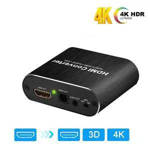 WRIARICH HDMI Audio Extractor Splitter, HDMI to HDMI + Optical Toslink SPDIF + 3.5mm Audio Jack HDMI Audio Support 5.1 ARC Function, OZV8 WRIARICH HDMI Audio Extractor Splitter, HDMI to HDMI + Optical Toslink SPDIF + 3.5mm Audio Jack HDMI Audio Support 5.1 ARC Function, OZV8