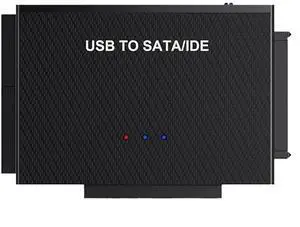 WRIARICH IDE SATA to USB C Cable Hard Drive Reader IDE SATA PATA USB 3.0 for Hard Drive Disk HDD 2.5" 3.5" with 12V 2A External AC Power Adapter(Black) WRIARICH IDE SATA to USB C Cable Hard Drive Reader IDE SATA PATA USB 3.0 for Hard Drive Disk HDD 2.5" 3.5" with 12V 2A External AC Power Adapter(Black)