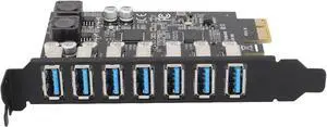 WRIARICH 7 Ports Superspeed 5Gbps USB 3.0 PCI Express Expansion Card for Windows 11, 10, 8.x, 7, Vista, XP Desktop PCs, Built in Self-Powered Technology, No Need Additional Power Supply WRIARICH 7 Ports Superspeed 5Gbps USB 3.0 PCI Express Expansion Card for Windows 11, 10, 8.x, 7, Vista, XP Desktop PCs, Built in Self-Powered Technology, No Need Additional Power Supply