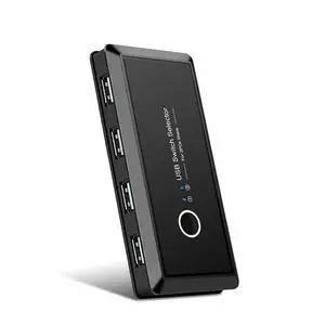 WRIARICH T05 USB Switcher USB 2.0 KVM Switch Box 2 Port PCs Sharing 4 Devices for Keyboard Mouse Printer Monitor Switch Selector WRIARICH T05 USB Switcher USB 2.0 KVM Switch Box 2 Port PCs Sharing 4 Devices for Keyboard Mouse Printer Monitor Switch Selector