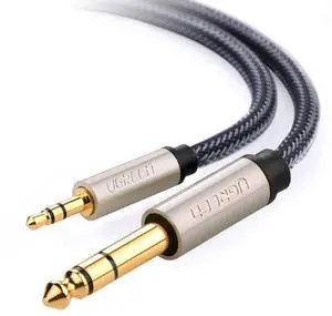 WRIARICH 6.35mm 1/4" Male to 3.5mm 1/8" Male TRS Stereo Audio Cable with Zinc Alloy Housing and Nylon Braid for iPod, Laptop,Home Theater Devices, and Amplifiers, (15ft, 5meters) WRIARICH 6.35mm 1/4" Male to 3.5mm 1/8" Male TRS Stereo Audio Cable with Zinc Alloy Housing and Nylon Braid for iPod, Laptop,Home Theater Devices, and Amplifiers, (15ft, 5meters)