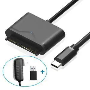 WRIARICH SATA to USB3.0&Type-C Hard Drive Adapter - USB3.0&Type-C to 2.53.5" HDD/SSD Hard Drive Disk Adapter - External Converter for SSD/HDD Data Transfer (FXHU.00111FX01002) WRIARICH SATA to USB3.0&Type-C Hard Drive Adapter - USB3.0&Type-C to 2.53.5" HDD/SSD Hard Drive Disk Adapter - External Converter for SSD/HDD Data Transfer (FXHU.00111FX01002)