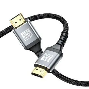 WRIARICH HDMI Cable 8K, LUOM 48Gbps High Speed 3D 8K60 4K120 144Hz HDMI Cord,Compatible with Apple TV,Roku,Samsung QLED,Sony LG,Nintendo Switch,Playstation,PS5,PS4,Xbox One Series X (16.4FT) WRIARICH HDMI Cable 8K, LUOM 48Gbps High Speed 3D 8K60 4K120 144Hz HDMI Cord,Compatible with Apple TV,Roku,Samsung QLED,Sony LG,Nintendo Switch,Playstation,PS5,PS4,Xbox One Series X (16.4FT)
