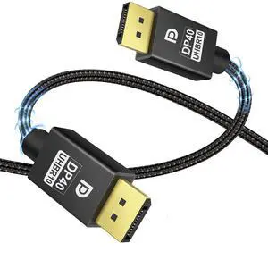WRIARICH DisplayPort Cable 10FT, Ultra Slim & Thin 8K 4K Display Port 2.1 Cable(DP Cable) Support 8K@60Hz, 4K@144Hz/120Hz 40Gbps HDR1 for Laptop,PC,Monitor WRIARICH DisplayPort Cable 10FT, Ultra Slim & Thin 8K 4K Display Port 2.1 Cable(DP Cable) Support 8K@60Hz, 4K@144Hz/120Hz 40Gbps HDR1 for Laptop,PC,Monitor