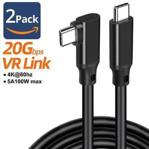 WRIARICH Elbow 4K 60Hz HDR Video USB 3.2 Gen 2X2 USB C Cable 20Gbps 5A/100W Fast Charge Compatible with MacBook Pro 2022/Samsung Galaxy S22/Z Fold/Z Flip/Switch, etc (10ft , 2 Pack) WRIARICH Elbow 4K 60Hz HDR Video USB 3.2 Gen 2X2 USB C Cable 20Gbps 5A/100W Fast Charge Compatible with MacBook Pro 2022/Samsung Galaxy S22/Z Fold/Z Flip/Switch, etc (10ft , 2 Pack)