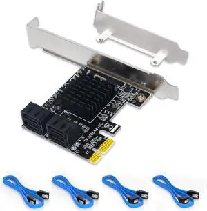 WRIARICH PCI-E to SATA 3.0 Controller Card, 4-Port SATA III 6Gbps Expansion Cards, Supports PCI-Express (1X 4X 8X 16X) Slot, Support SSD and HDD, for Windows10/7/8/XP/Vista/linux WRIARICH PCI-E to SATA 3.0 Controller Card, 4-Port SATA III 6Gbps Expansion Cards, Supports PCI-Express (1X 4X 8X 16X) Slot, Support SSD and HDD, for Windows10/7/8/XP/Vista/linux