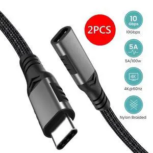 WRIARICH USB C Extension Cable, USB C Male to Female Extender USB 3.2 100w Fast Charge 10Gbps Data Transfer Compatible with USB C Hub, Thunderbolt 3 Port, iPad, MacBook Air,Dell (10FT, 1PACK) WRIARICH USB C Extension Cable, USB C Male to Female Extender USB 3.2 100w Fast Charge 10Gbps Data Transfer Compatible with USB C Hub, Thunderbolt 3 Port, iPad, MacBook Air,Dell (10FT, 1PACK)