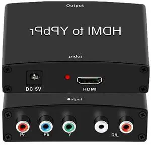 WRIARICH HDMI to Component Converter, HDMI to YPbPr Adapter + R/L Audio Extractor, HDMI to 5 RCA RGB Video Converter, Support 1080P 60Hz for PS3 PS4 DVD(HDMI to Ypbpr) WRIARICH HDMI to Component Converter, HDMI to YPbPr Adapter + R/L Audio Extractor, HDMI to 5 RCA RGB Video Converter, Support 1080P 60Hz for PS3 PS4 DVD(HDMI to Ypbpr)