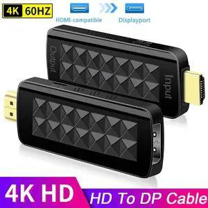 WRIARICH HDMI to DisplayPort (DP) Adapter, Gold-Plated Uni-Directional HDMI PC to Display Port Screen Converter (Male to Female) Compatible with HP, Dell, Lenovo, NVIDIA, AMD & More, Active, Black WRIARICH HDMI to DisplayPort (DP) Adapter, Gold-Plated Uni-Directional HDMI PC to Display Port Screen Converter (Male to Female) Compatible with HP, Dell, Lenovo, NVIDIA, AMD & More, Active, Black