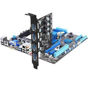 WRIARICH PCI-E to USB 3.2 Gen 1, 4-Port(4X USB-A) Expansion Card,PCI Express USB Add in Card, Internal USB3.0 Hub Converter for Desktop PC Host Card WRIARICH PCI-E to USB 3.2 Gen 1, 4-Port(4X USB-A) Expansion Card,PCI Express USB Add in Card, Internal USB3.0 Hub Converter for Desktop PC Host Card
