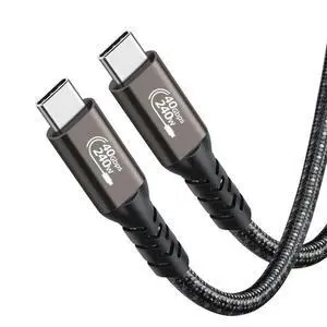 WRIARICH USB4.0 USB C to USB C Cable, USB C 4.0 Gen3 Cable 5FT, USB-C Monitor Cable 8K, USB Type C Video Cable, 40Gbps 240W, for Mobile Phone, Notebook, MAC, SSD, Samsung,Switch WRIARICH USB4.0 USB C to USB C Cable, USB C 4.0 Gen3 Cable 5FT, USB-C Monitor Cable 8K, USB Type C Video Cable, 40Gbps 240W, for Mobile Phone, Notebook, MAC, SSD, Samsung,Switch