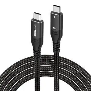 WRIARICH 100W USB4 Cable, USB C to USB C Cable Fast Charging Compatible Thunderbolt 4/3 Cable, Support 8K/5K@60Hz & 40Gbps Data Transfer for MacBook Pro/Air Samsung S22 eGPU Docking GaN Charger 6.6FT WRIARICH 100W USB4 Cable, USB C to USB C Cable Fast Charging Compatible Thunderbolt 4/3 Cable, Support 8K/5K@60Hz & 40Gbps Data Transfer for MacBook Pro/Air Samsung S22 eGPU Docking GaN Charger 6.6FT